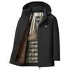 Men's Winter Warm Quilted Hooded Jackets Outdoor Windproof Padded Coat Thick Parka Jacket for Men Waterproof Windbreaker Insulated Jackets with Hood