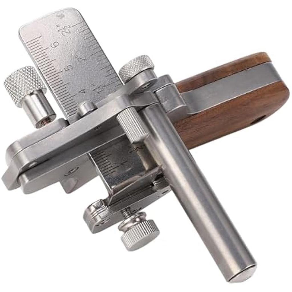 A702Z Hand Leather Strip Cutter, Stainless Steel 10 to 60mm Tool for Manual Leather Strip Cutting