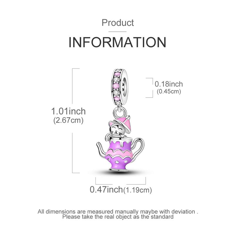 Charm 925 Silver Beads Pendant Magic Cube Butterfly Cat Dangle Fit Original Bracelet Necklace Charms Jewelry Gift