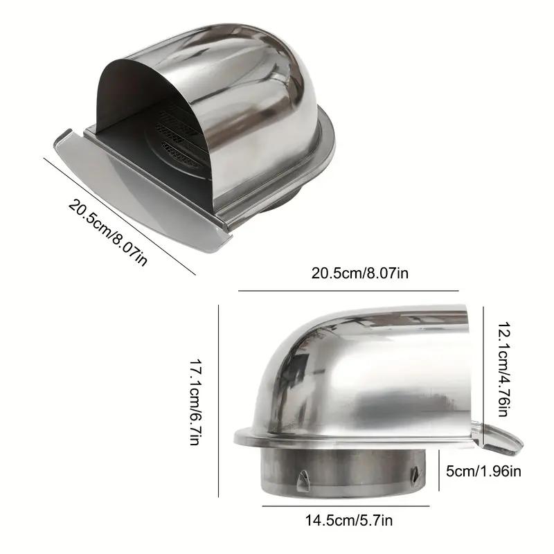 U-Shaped Wall Vent Cover Heavy-Duty Stainless Steel - Heat-Resistant  Anti-Rat & Rust-Proof 100mm & 150mm Breathable Grille