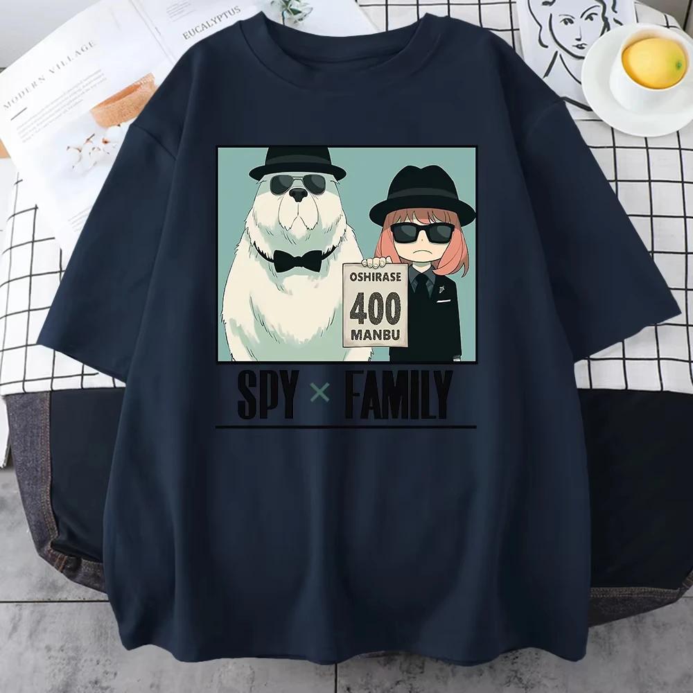 

2025 Аниме Манга Аня Форджер Арт Мужские Хлопковые Футболки с Коротким Рукавом Креативность Все-математика Оверсайз Дышащие с Круглым Вырезом S