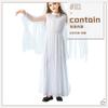 Halloween Children's Costume Girls Dark Demon Ghost Bride Long Dress Vampire Witch Funny Show Costume