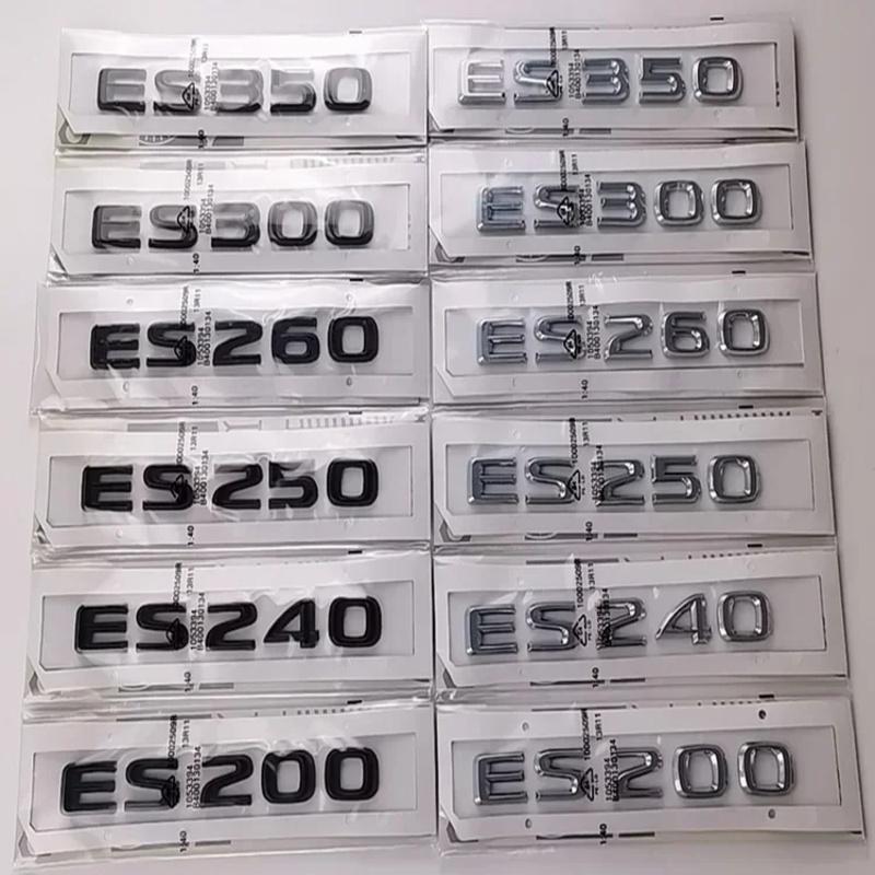 ABS Car Body Trunk Emblem Sticker Rear Badge Letter Decal Accessories for v222 ES200 ES240 ES250 ES260 ES300 ES350 222v