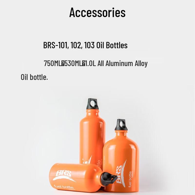 BRS-101 750ML Aluminum Camping Fuel Bottle