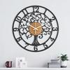 50 Cm / Decorative Metal Wall Clock – Large Analog Hanging Clock for Living Room Hall Bedroom | Modern Wall Decor Art | Non-Ticking Big Size Watch