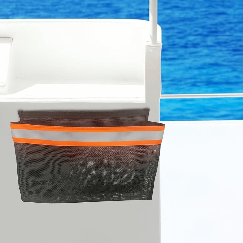 Removable Marine Organizers with Reflective Strips Deck Storage Pouch  for Fishing