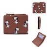 Dog Print Wallet For Women With Rfid Blocking And Zipper Pocket For Daily Use