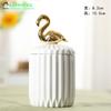 White Ceramic Candle Jars for Candle Making Supplies Containers for Candles Holder Wholesale Tealight Holder with Lid
