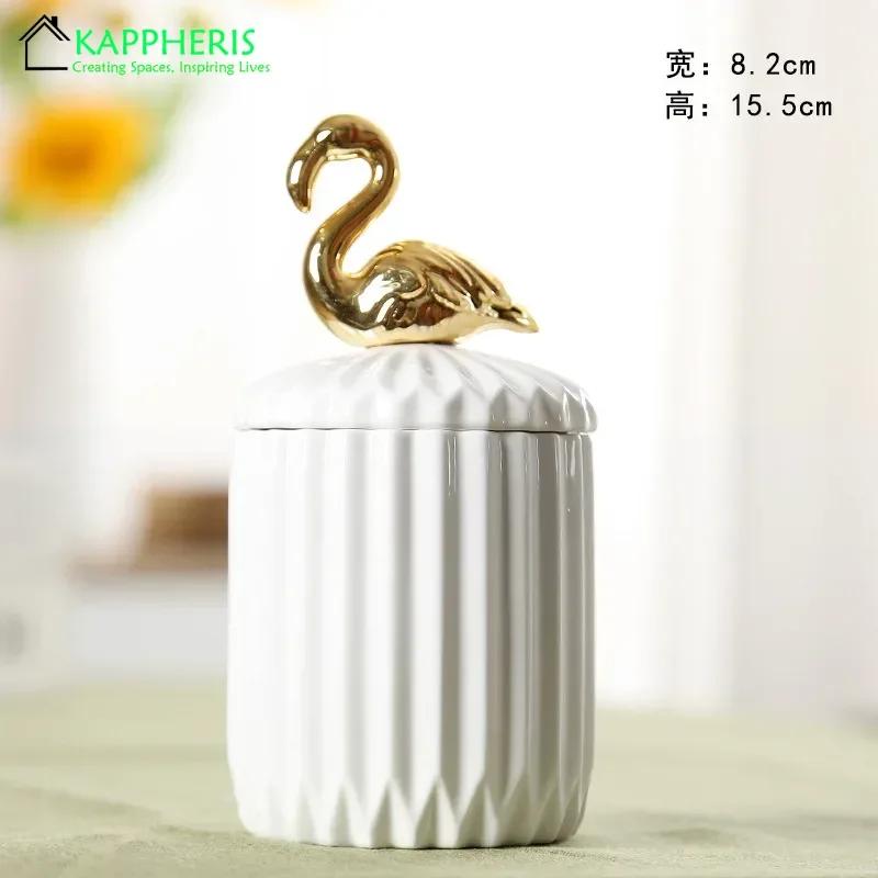 White Ceramic Candle Jars for Candle Making Supplies Containers for Candles Holder Wholesale Tealight Holder with Lid