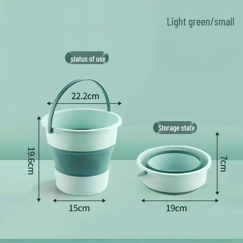 ZISIZ Foldable Portable Water Bucket