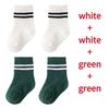 4 Pairs/set Babys Boys Striped Socks Pure Cotton Ribbed Toddler Boys Ankle Socks Pack Soft Kids Accessoies Clothes For 0-5Y Boys