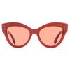 Fendi Women S Cat Eye SunglaSSeS ff0266S C9au1 Maroon 52mm C9au1