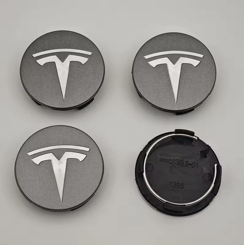 56mm 4 Piece Wheel Tire Center Cap Logo for Tesla Original Hub Caps Model3 Model Y Model S X High Quality Auto Accessories