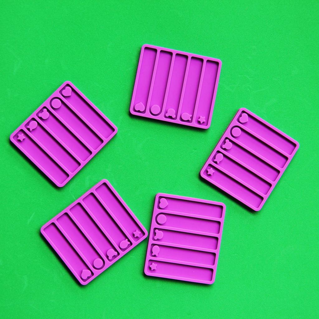 Bookmark Resin Molds DIY Keychain Moulds Bookmark Making Craft Accessories Epoxy Resin Casting Molds for DIY Resin Craft