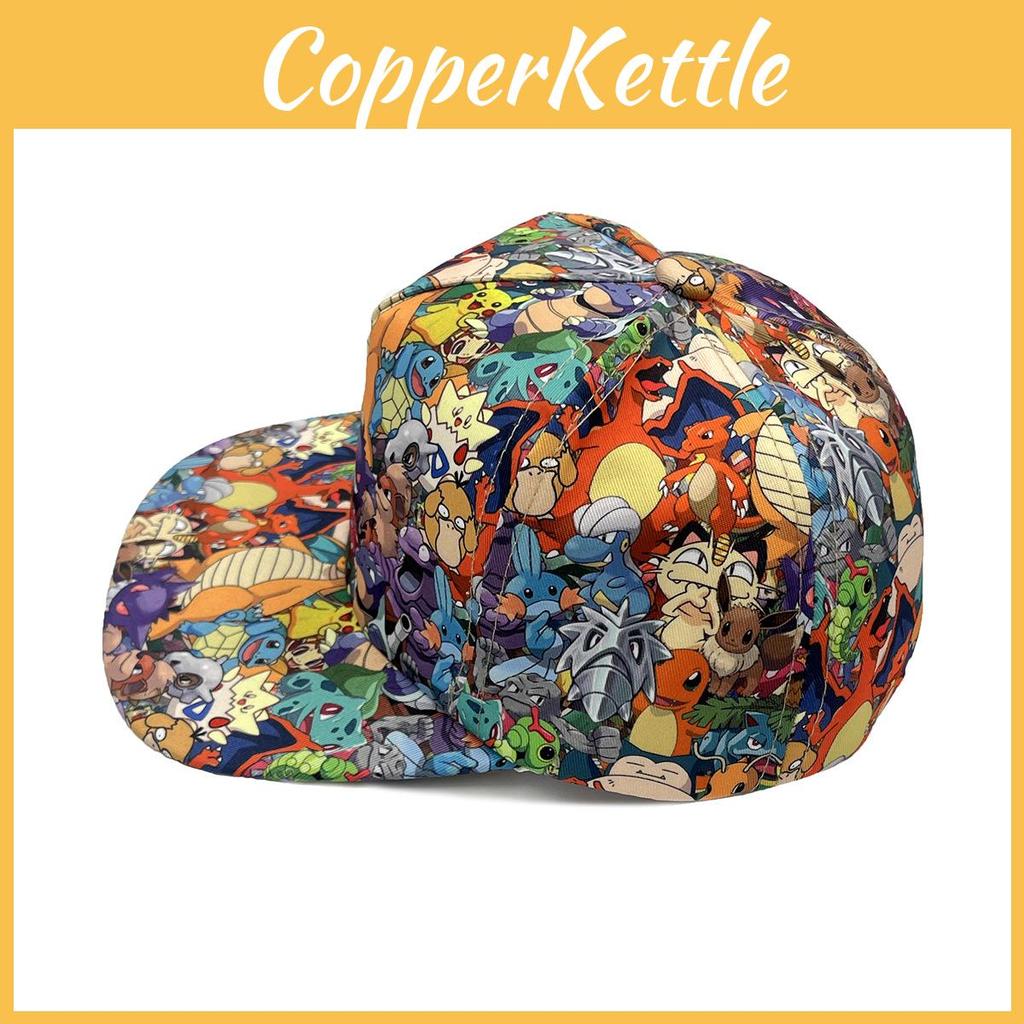Cappellino da Baseball per Bambini con Fantasia Pokemon, Protezione Solare e Poliestere Traspirante per Giocare in Estate