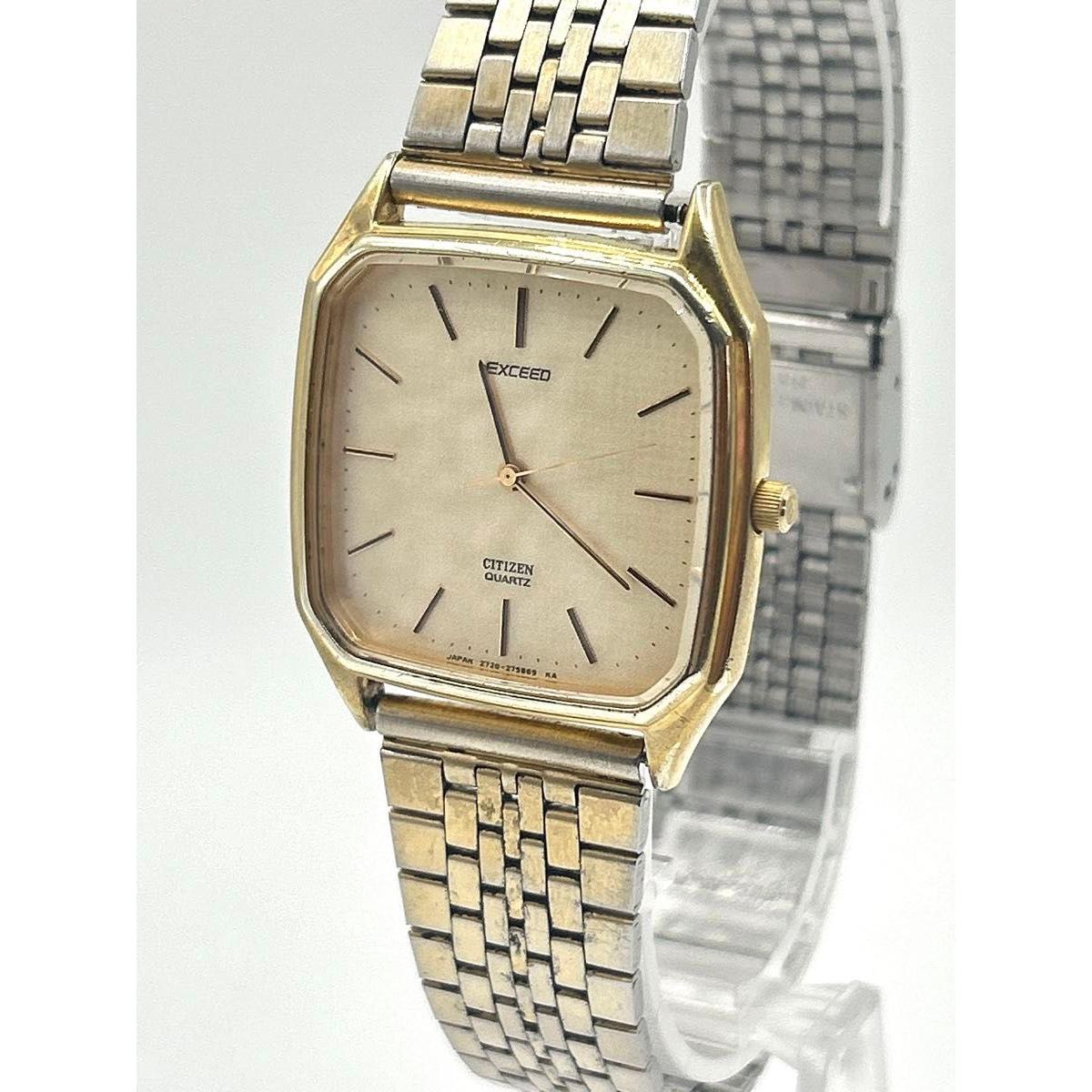 Used CITIZEN exceed Citizen Exceed watch men s 2730-273559 square watch