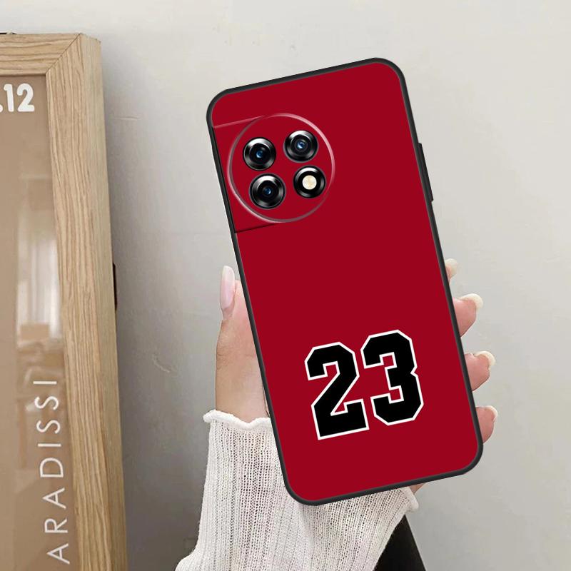 Basketball Number 23 Case For OnePlus 12 11 9 10 Pro 9RT 10T 10R 12R OnePlus Nord 2 CE 3 Lite CE4 N10 N20 Cover