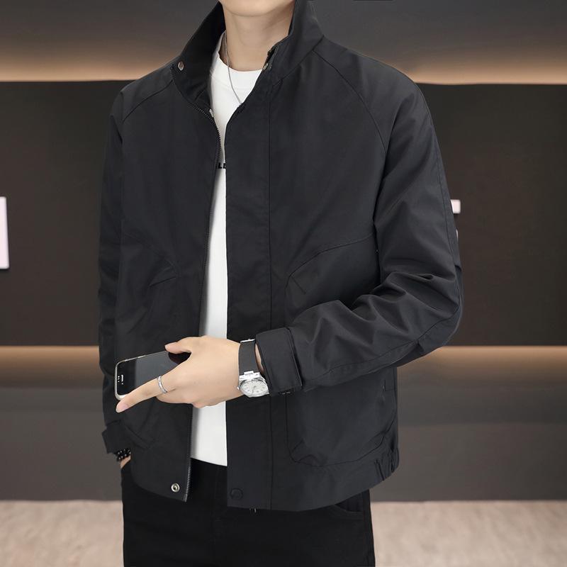 

Luomeng 2025 Men s Simple Stand-up Collar Casual Jacket for Spring/Autumn XL (142-160 jin)