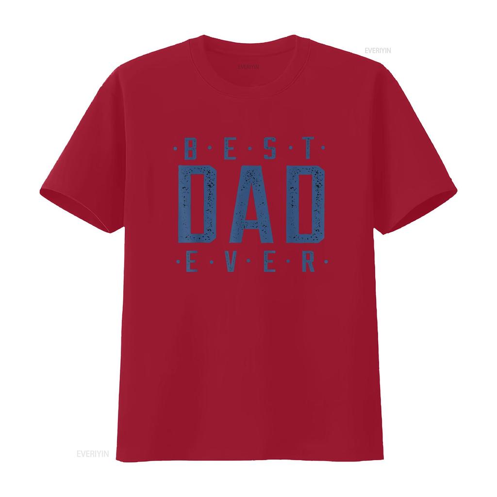 Mens Best Dad Ever Father s Day T Shirt vintage Washed Top For Everyday Wear Stylish Breathable Unisex streetwear Versatile