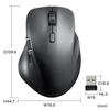 Sanwa Supply Silent Wireless Mouse (with side wheel, 5 buttons, black) MA-WBS524BK