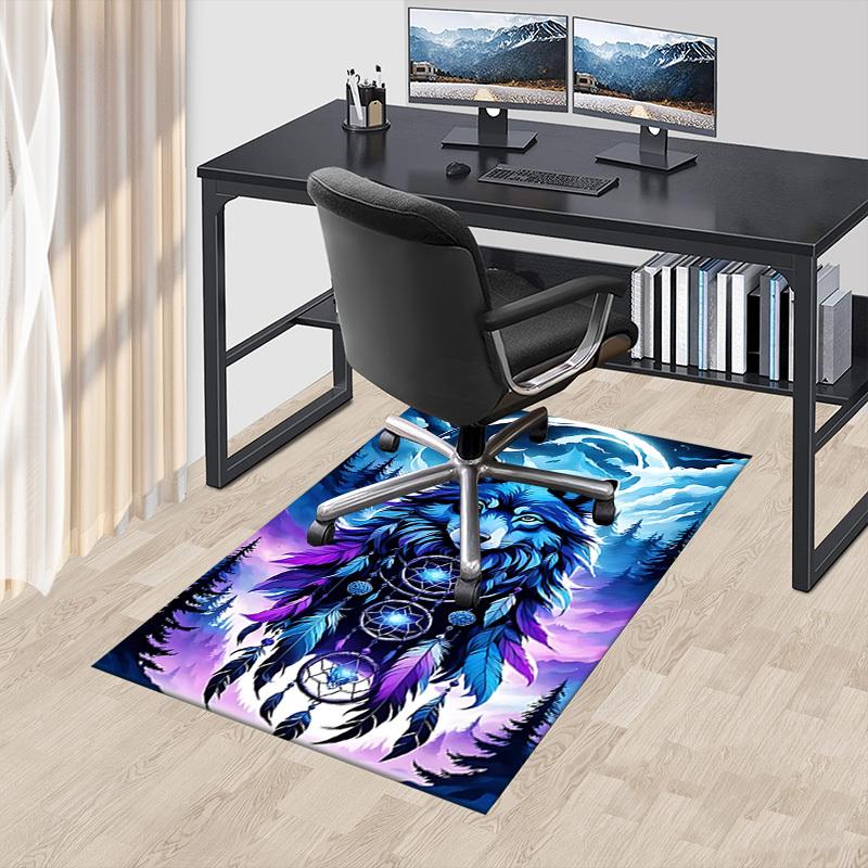 1pc Wolf Dreamcatcher Carpet, Office Rug Outdoor Mat Home Decor Area Carpet Festival