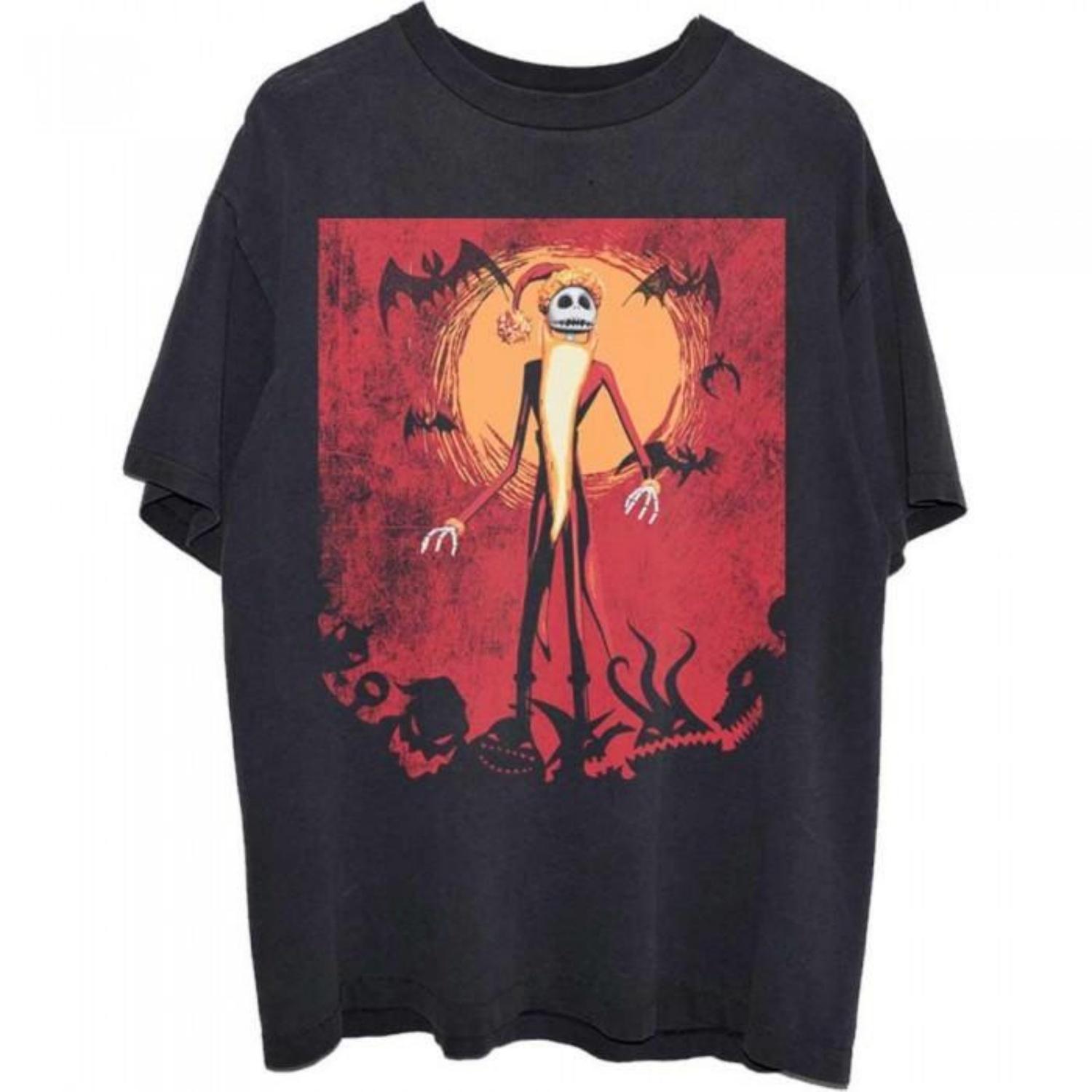 

Nightmare Before Christmas Unisex Adult Sun Cotton T-Shirt S чёрный