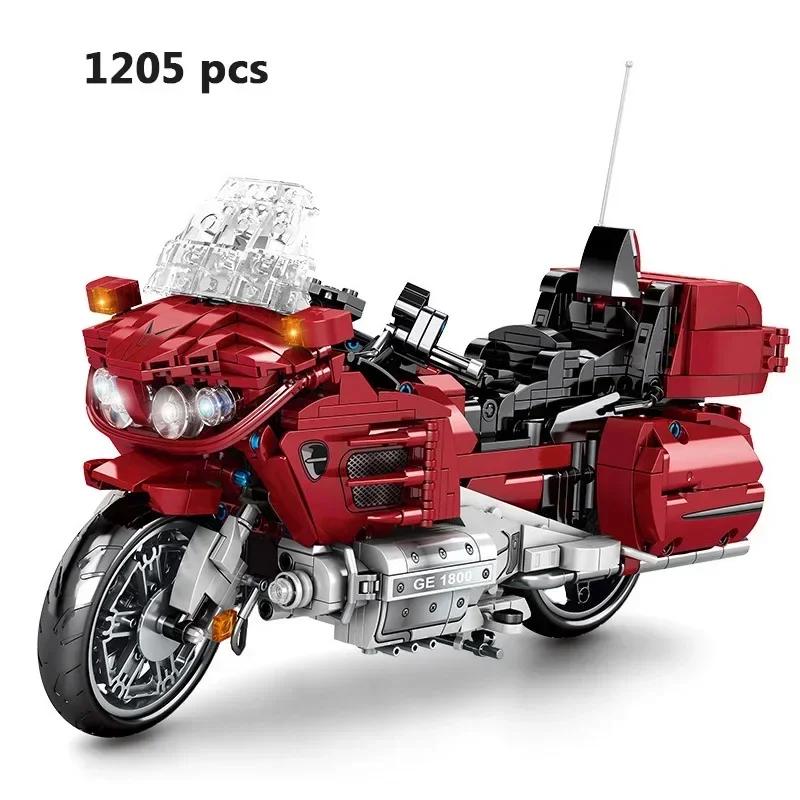 

Техника, модель мотоцикла, строительные блоки, мотогонки, мотоцикл, наборы городских транспортных средств, внедорожные наборы MOC, детские строительные игрушки