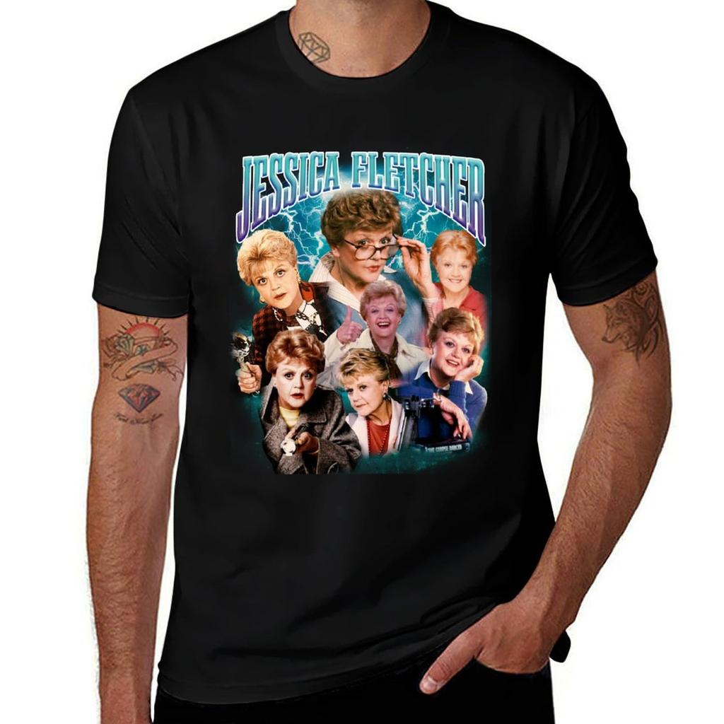 Bootleg S RETRO STYLE JESSICA FLETCHER RAP TShirt Breathable Basic Cotton TShirt