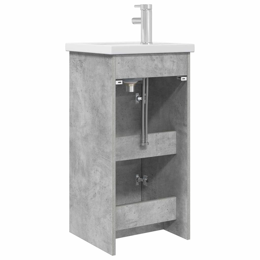 Bathroom Cabinet with Washbasin Concrete Grey 42 x 40 x 84.5 cm