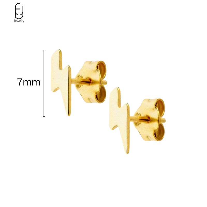 925 Silver Needle Vintage Gold Earrings for women Fashion Lightning Pendant Hoop Earrings Wedding High Luxury Jewelry
