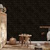 Black and Gold Tropical Black Wallpaper for Living Room and Bedroom 50x1000