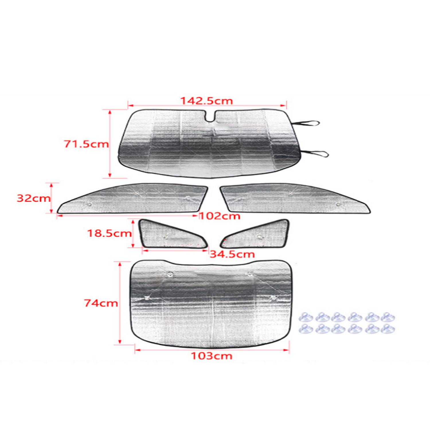 

Солнцезащитный козырек на окно автомобиля, чехол для Ford Mustang 2015-2022, солнцезащитный козырек, лобовое стекло, защита от ультрафиолета, интерьер 6 Pieces