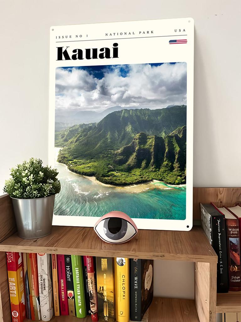 Kauai Hawaii National Metallposter Schlafzimmerdekoration Wohnzimmerdekor Männer Benutzerdefinierte Metallblechschilder für Wandkunstdekoration Retro