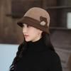 Wool Fedora Hat For Women Autumn Winter Warm Stylish Elegant British Vintage Casual