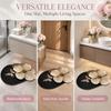 Flower Shaped Diatomite Floor Mat Fast Absorbent Non Slip Easy Clean For Bathroom Kitchen Entryway Use
