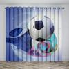 Fotboll Bokstavstryck Gardin Vardagsrum Sovrumsgardin Hemdekoration Gardin Pojkens Nödvändig Polyester Material Gardin