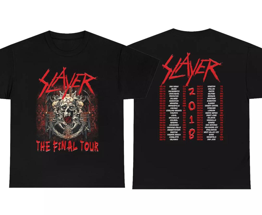 Slayer 2 The Final Tour 2018 Concert T shirt XXXXL