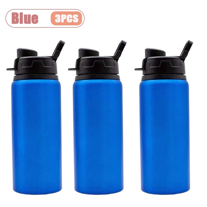 1-10PCS 600ml Aluminum Sports Water Bottle Leak Proof Lightweight Design for Cycling Hiking Gym BPA Free Canteen