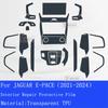 Pro JAGUAR E-PACE -2024 Průhledná TPU Ochranná Fólie na Středovou Konzoli Interiéru Auta Nálepka na Opravu proti Poškrábání