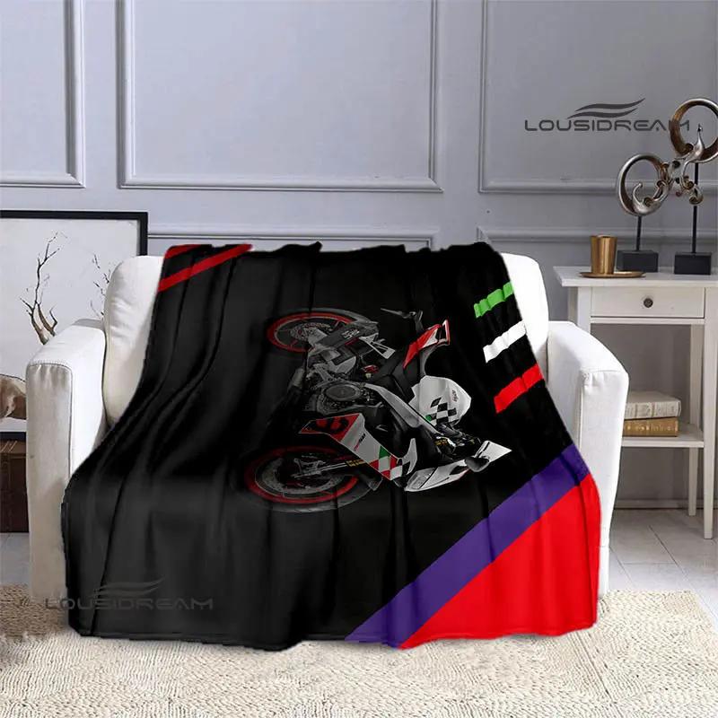 Aprilia Motorcycle Logo Printed Blanket Children's Warm Blanket Soft and Comfortable Blanket Home Travel Blanket Birthday Gift