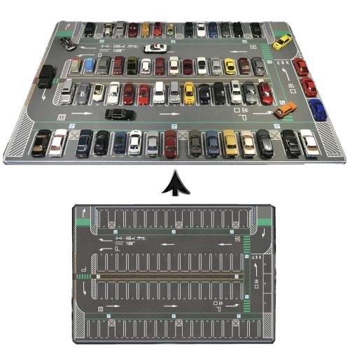 1/64 Scale Parking Lot Mat Model Car Scene Display Large Garage Toy Mouse Pad Size D