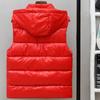 New Men  Sleeveless Padded Jacket Men Shiny Hooded Slim Casual Winter Vest for Men Short Vest Waistcoat Plus Size 5XL
