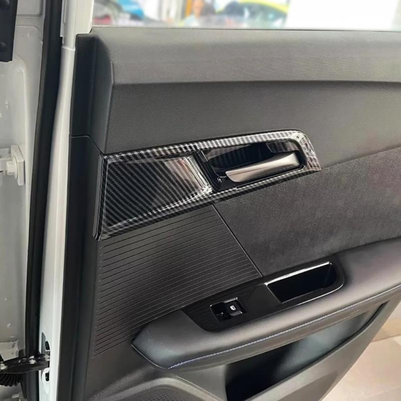 Odolný kryt vnitřní kliky dveří ve stylu uhlíkových vláken pro auto, nálepka na úchytku, lem, chránič rámu pro MGMulan