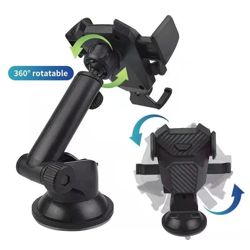 Mobile Phone Holder With Retractable Horizontal And Vertical Air Vents Dashboard Suction Cup Navigation Universal Holder