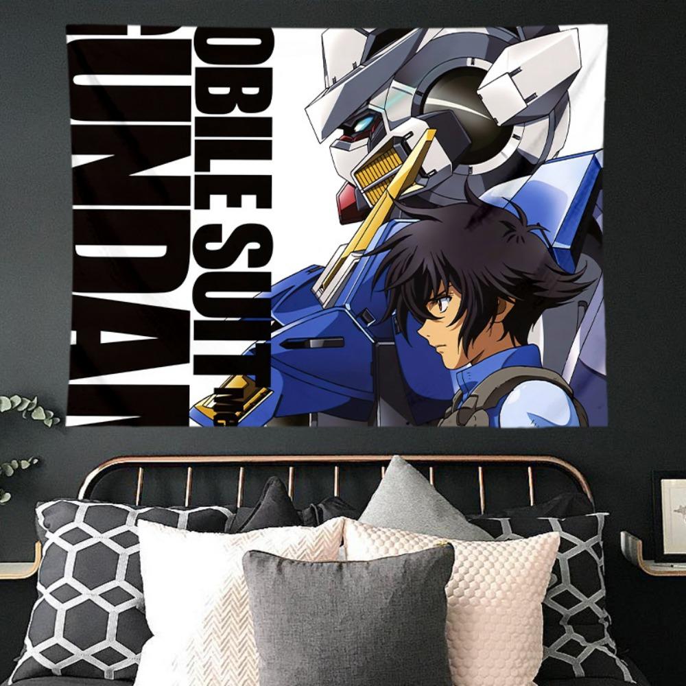 Mobile Suit Gundam Hanging Cloth Anime Background Cloth Bedroom Dormitory Decoration Cloth Wall Cloth Hanging Blanket