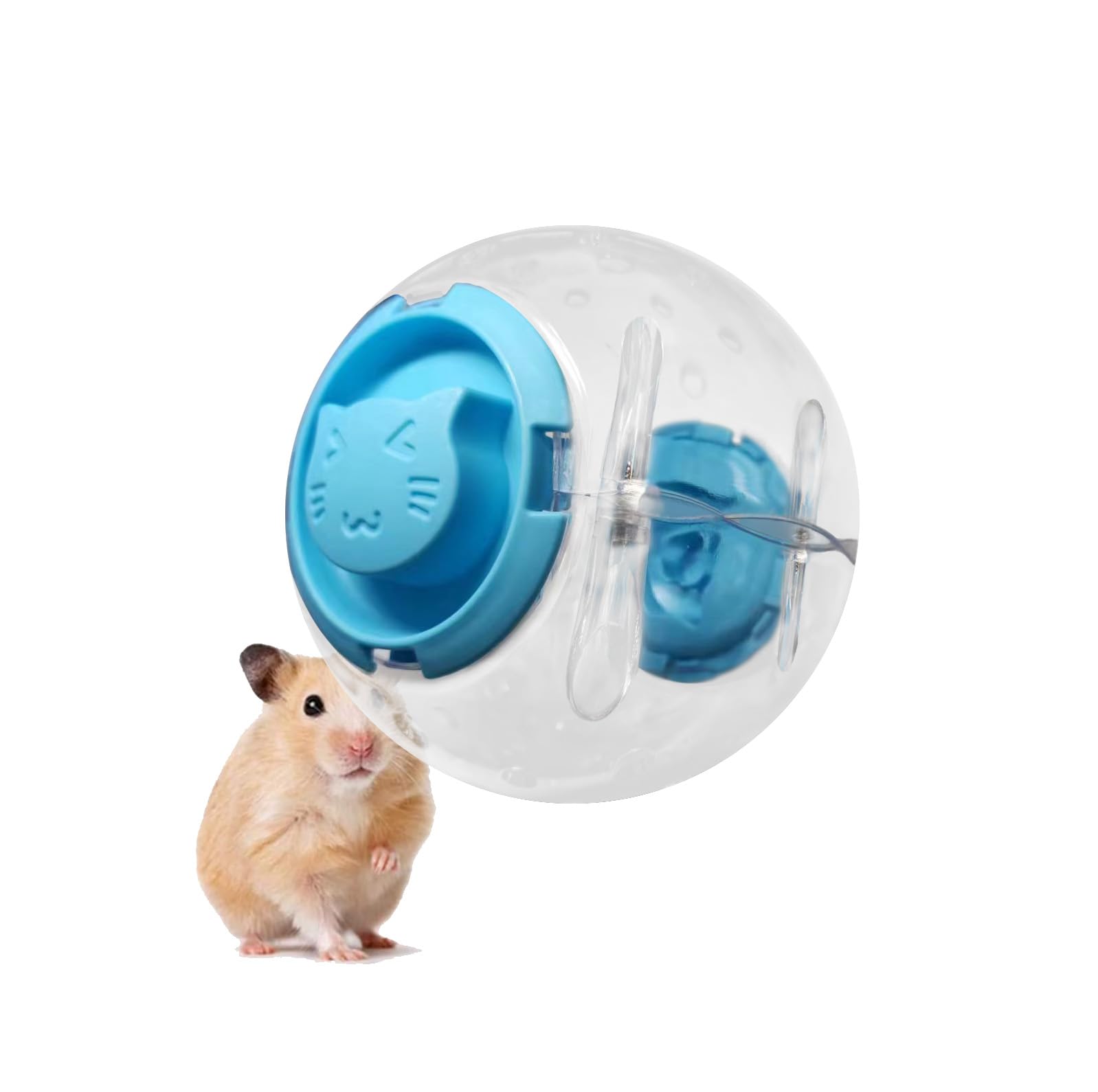 Benepoint Hamsterbal Transparante Cavia Bal Hamster Wiel Schattige Hamster Renbal Hamster Speelgoed Met Ademende Gaten Kat-Fa roze