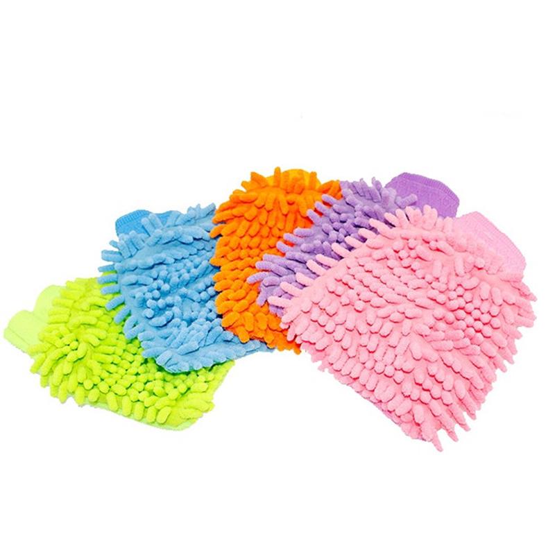 TOP Microfiber Chenille Car Vehicle Care Washing Brush Sponge Pad Cleaning Glove