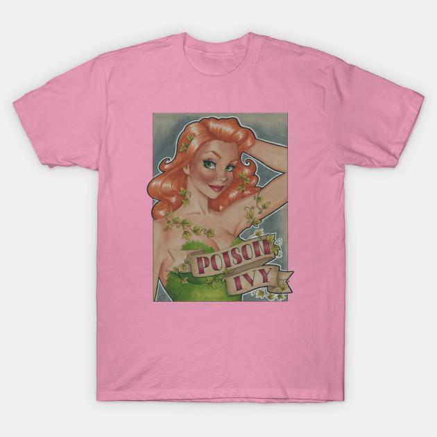 T Shirt Women Vintage Poison Ivy Harajuku Print Kawaii Tshirt Summer Short Sleeve Female T-Shirt Top Tee