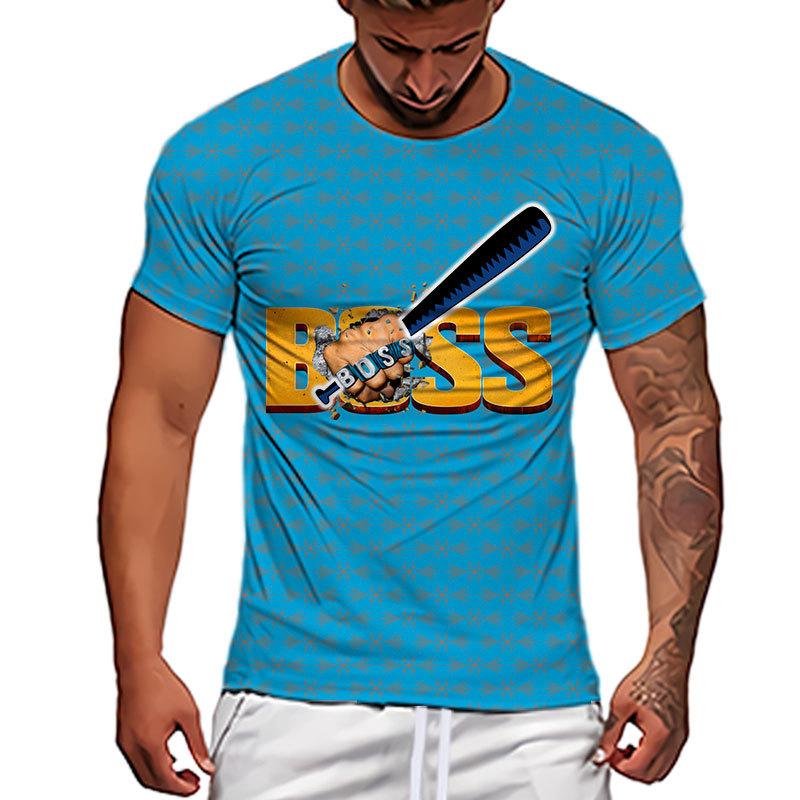 Sommer T-shirt Für Männer Übergroßen Casual Tees Brief Grafik Kurzen ärmeln männer Kleidung Oansatz Einfache High Street T Shirt tops