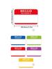 Roll of 300 Colorful Blank Labels for DIY, School, Sports, and Storage Marking